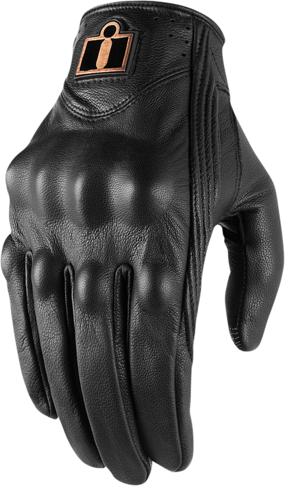 Black ICON Women's Pursuit Classic™ gloves, 2XL size, with a sleek design and textured palms for enhanced grip.