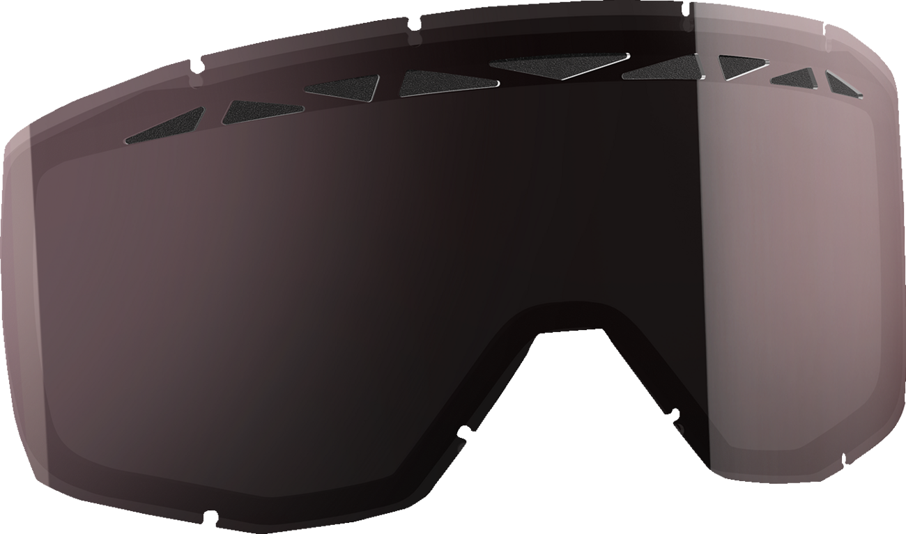 Scott Primal/Split Snow Lens with dual design and Enhancer Silver Chrome coating, featuring ACS technology for improved clarity