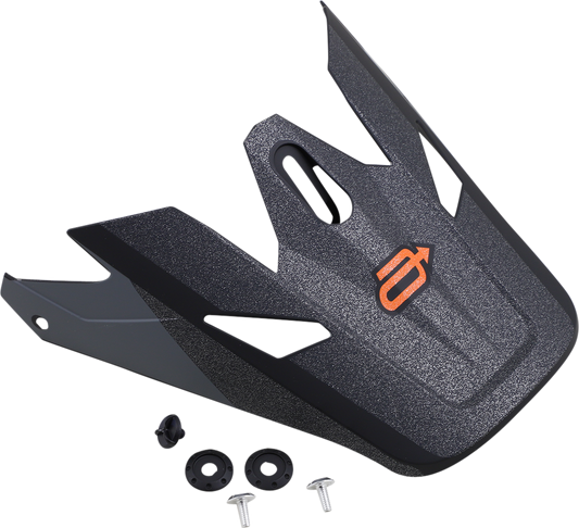 Black and orange ARCTIVA Rise Visor Kit for Cambio helmets by Bill's Exhausts, showing close-up of the helmet visor part.