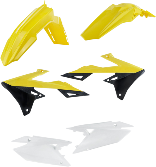Acerbis OEM 2018 standard replacement body kit for motorcycle, showing the sleek, durable body panels in black.