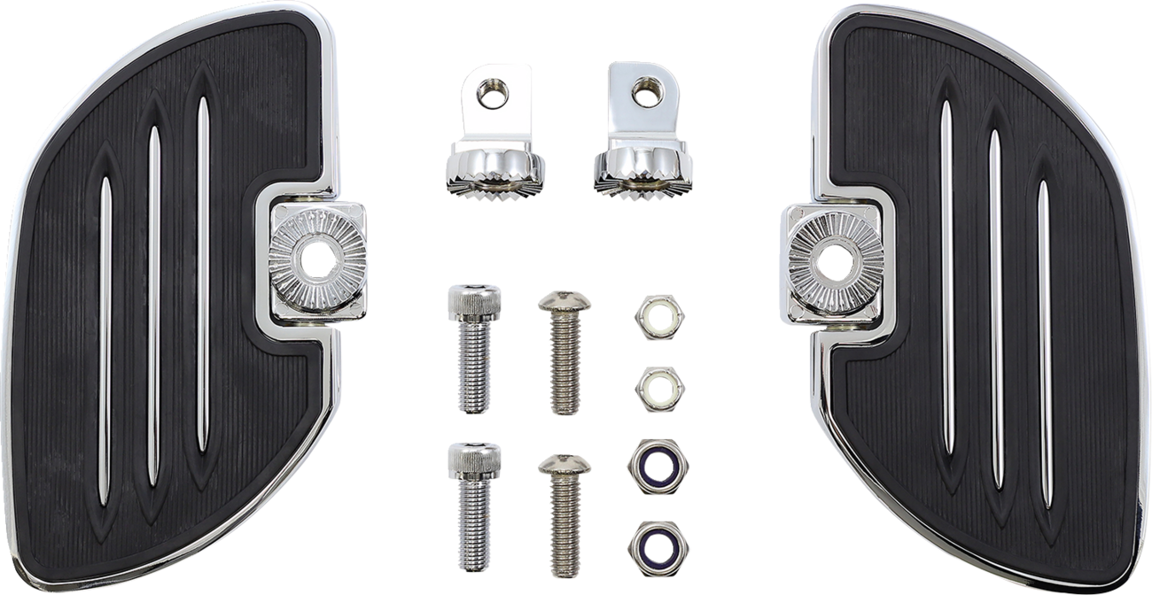 Bill's Exhausts SHOW CHROME Commander Highway Boards 21-913 engine component with chrome finish and detailed design.