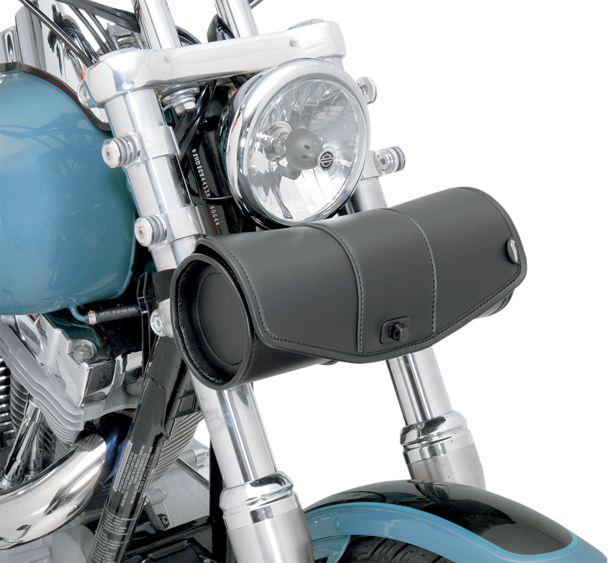 SADDLEMEN Deluxe Tool Bag 3510-0061 seat bag by Bill's Exhausts, black durable seat storage with straps and zippers.