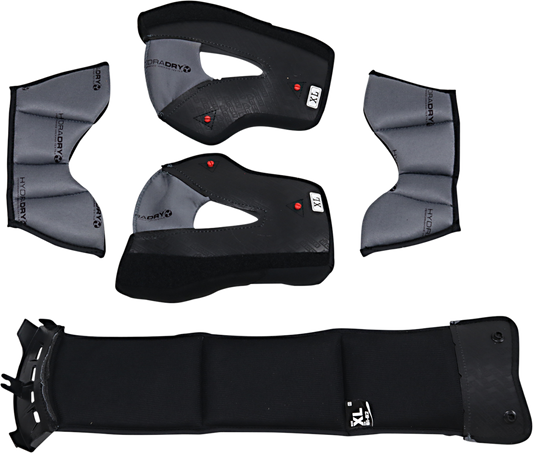 Bill's Exhausts ICON Variant Pro™ interior helmet set for XL/Tight Fit helmets, shown in the image with detailed padding and fit features.