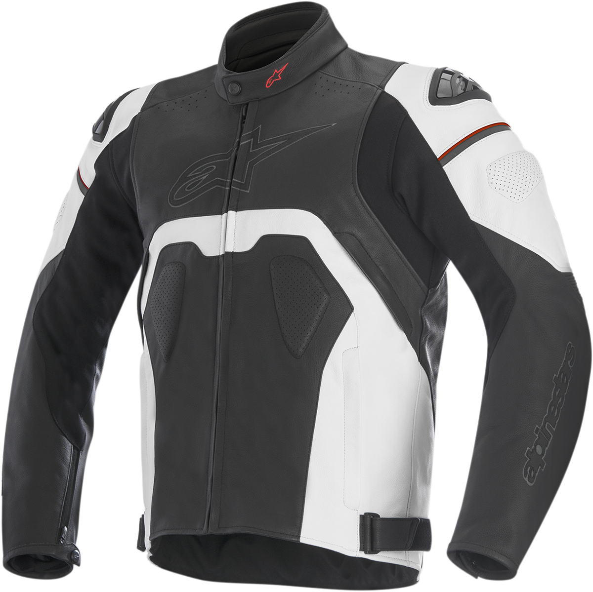 ALPINESTARS Core Leather Jacket - Black/White - US 48 / EU 58 3101316-12-58 - Howling Moto