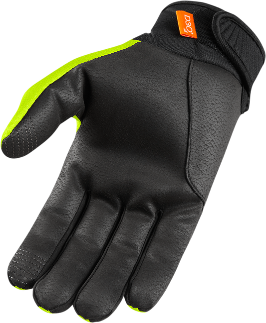 Bill's Exhausts ICON Anthem 2 CE™ Hi-Vis gloves in 3XL, showing durable gloves with high-visibility material and secure wrist cuffs.