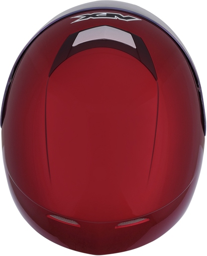 Bill's Exhausts AFX FX-99 helmet in wine red, XS size, showing the glossy, aerodynamic design with ventilation vents.