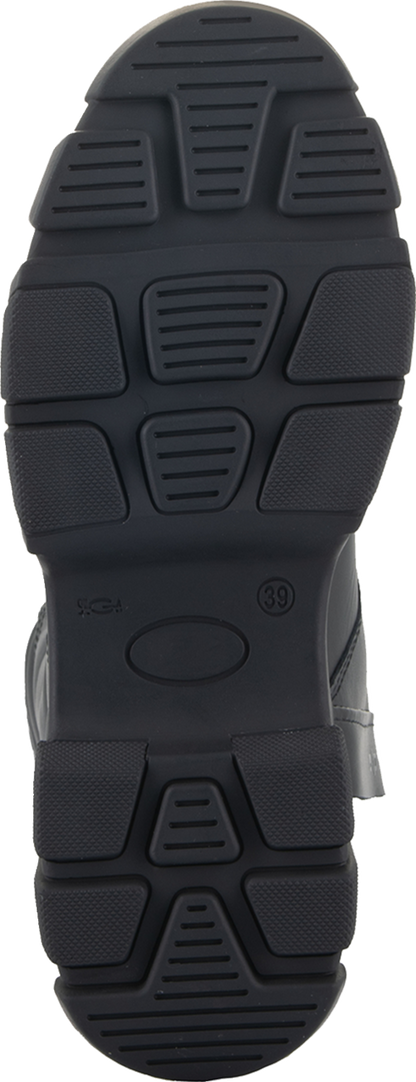 Black Alpinstars Women's Ava boots, EU 44, showcasing stylish ankle-high shoes with laces and rugged sole design.