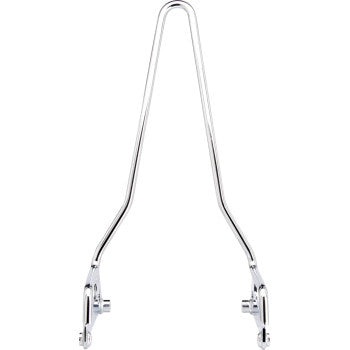 Chrome BILTWELL EXFIL Sissy Bar for FXD motorcycle, featuring a sleek design and sturdy construction with brand-specific details.