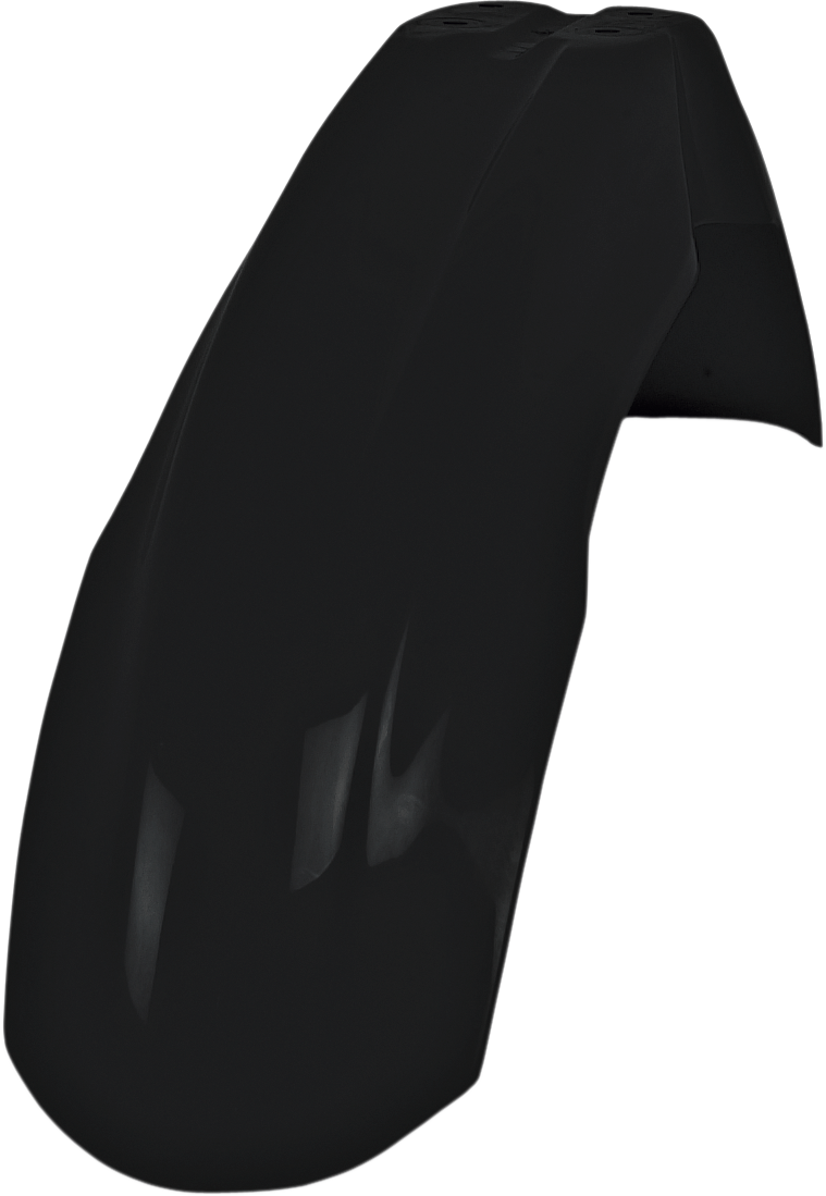Black Acerbis standard replacement body kit for motorcycles, designed for durability and a sleek appearance.