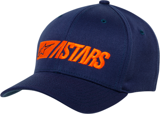 Alpinestars Reblaze Navy Hat in Large/XL size, featuring a stylish design with branding and adjustable strap for a comfortable fit