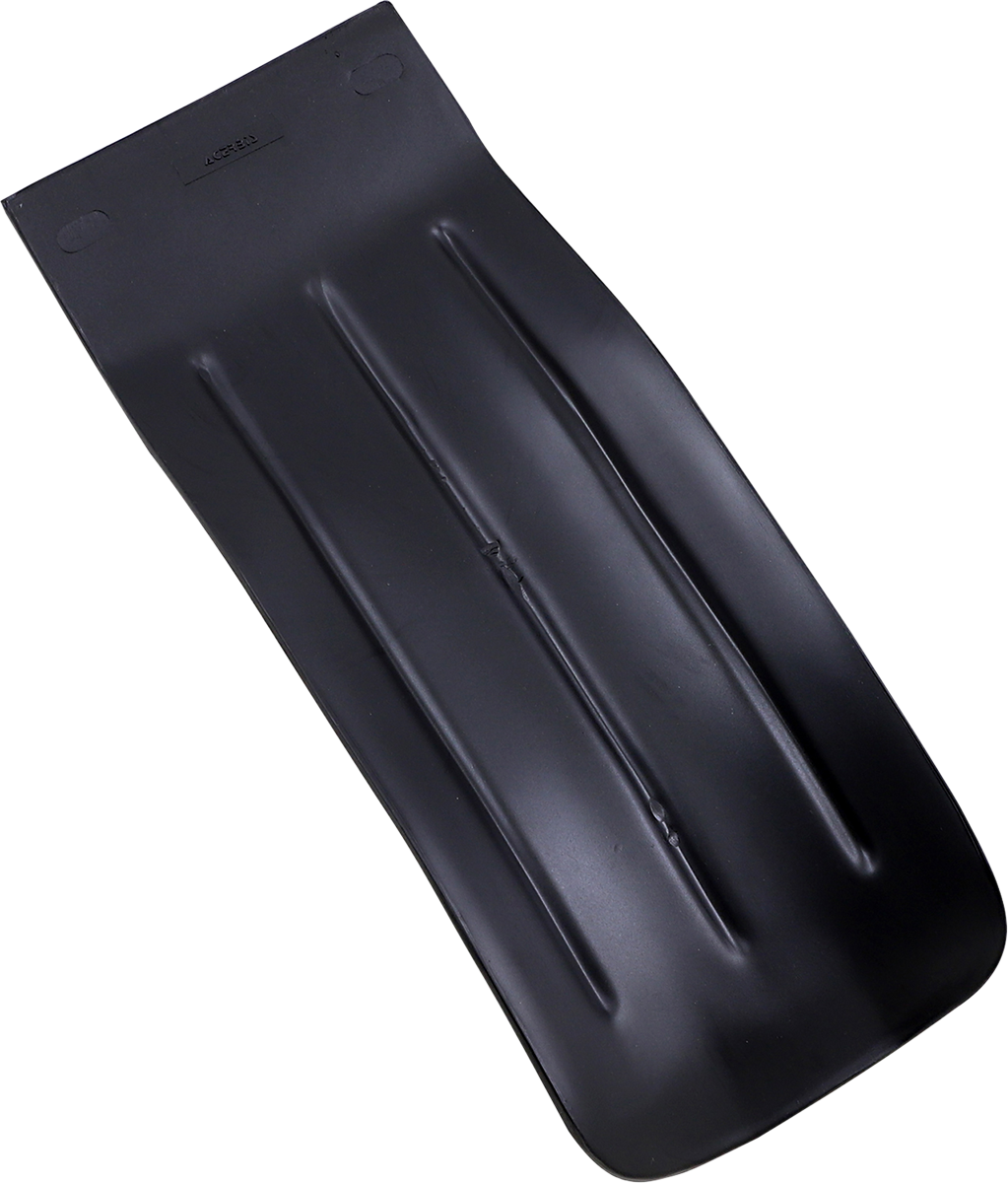 Black Acerbis mud flap designed for vehicles, featuring a durable body with branding details visible in the image.