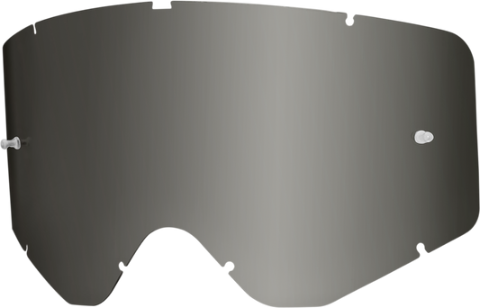 Bill's Exhausts ICON Airflite goggles with dark smoke lens, clear view, and aerodynamic design for motorcycle riding.