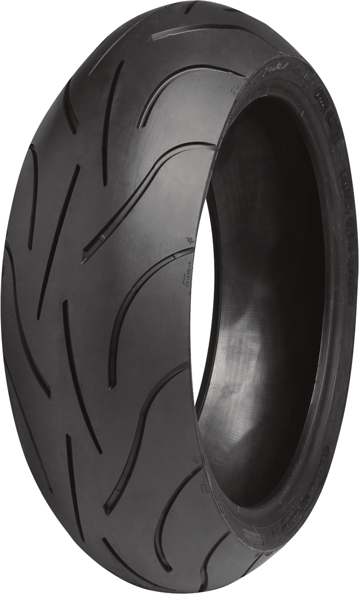Rear MICHELIN Pilot Power 2CT motorcycle tire 190/50ZR17 with 73W load capacity, designed for high performance riding.