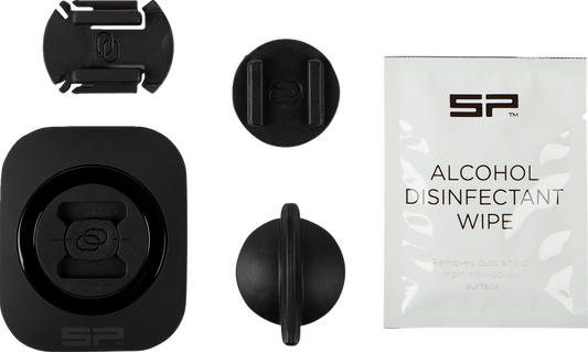 Bill's Exhausts SP CONNECT phone mount with adhesive, universal interface for secure smartphone attachment