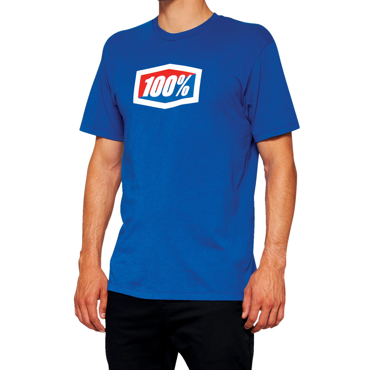 100% Official T-Shirt - Royal Blue - Medium 20000-00016 - Howling Moto