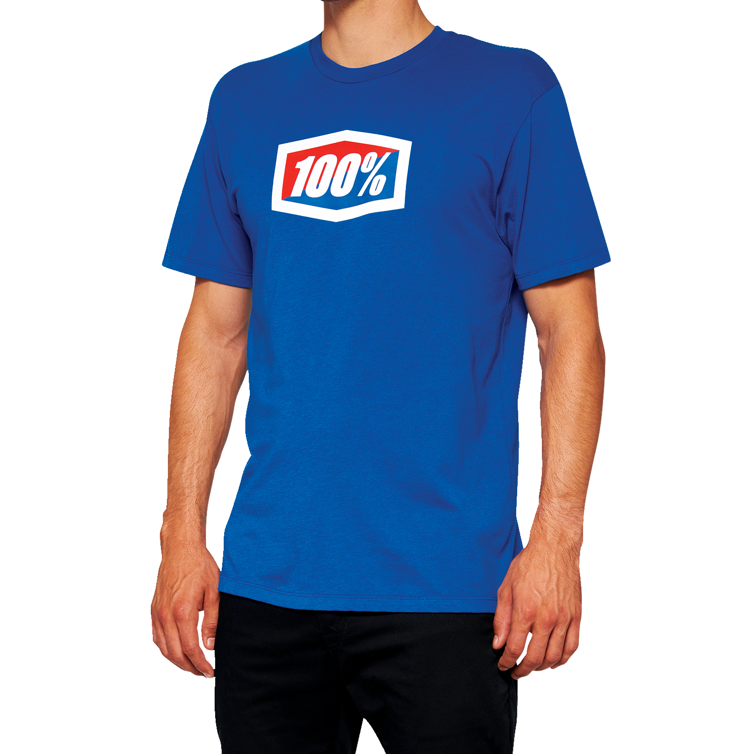 100% Official T-Shirt - Royal Blue - Medium 20000-00016 - Howling Moto