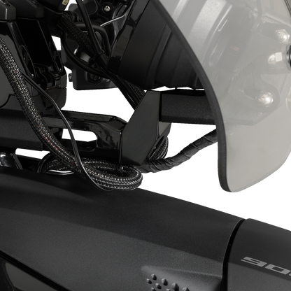 Bill's Exhausts Show Chrome Riser gauge engine part for Ryker 41-417, with a shiny chrome finish and detailed design.