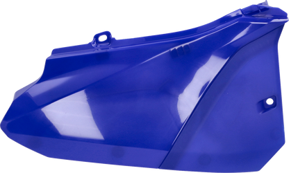 Blue Acerbis side body panels for motorcycle, designed for durability and style, shown on a vehicle.