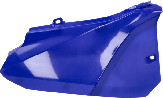 Blue Acerbis side body panels for motorcycle, designed for durability and style, shown on a vehicle.