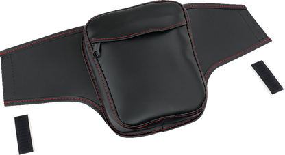 Bill's Exhausts Show Chrome Tank Pouch for Ryker H40-402RED engine, featuring sleek chrome finish and durable design.