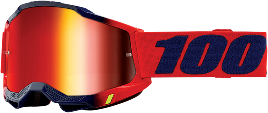 100% Accuri 2 Goggles - Kearny - Red Mirror 50221-251-15 - Howling Moto