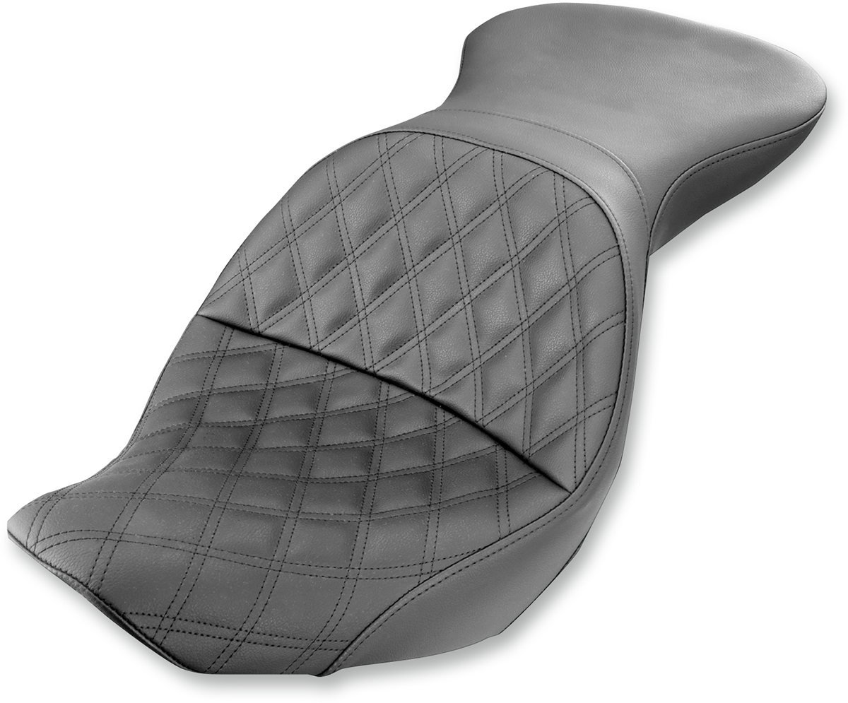 SADDLEMEN Explorer Seat - Lattice Stitched - FLSTC 800-23-029LS - Howling Moto
