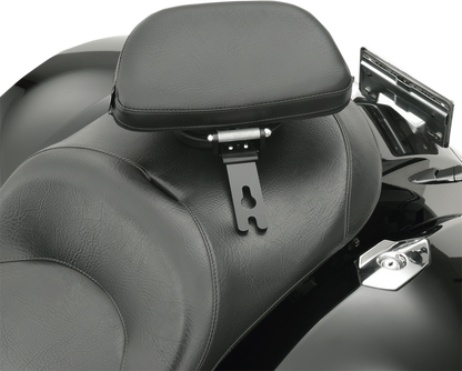 Bill's Exhausts SHOW CHROME Victory 30-108 detachable smart mount engine backrest for motorcycle.