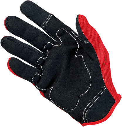 BILTWELL Moto Gloves - Red/Black/White - XS 1501-0804-001 - Howling Moto