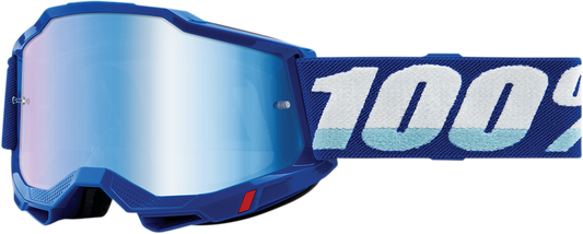 100% Accuri 2 Goggles - Blue - Blue Mirror 50014-00002 - Howling Moto