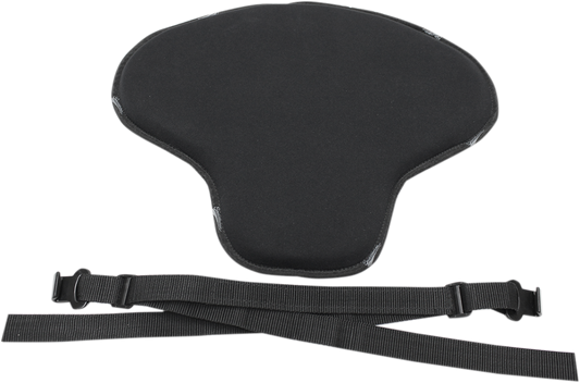 Black Saddlemens Easy Reach Soft-Stretch motorcycle seat pad with smooth surface for comfortable riding.