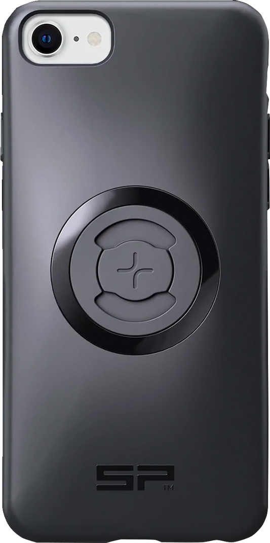 Bill's Exhausts SP CONNECT SPC+ phone case for iPhone SE/6S/7/8, durable protective case in black with brand logo.