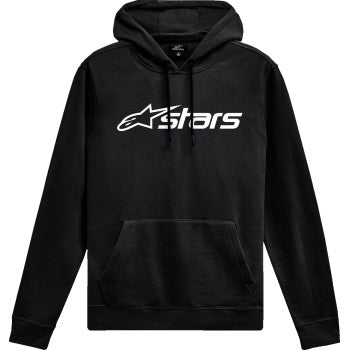Black and white ALPINESTARS Blaze V3 pullover hoodie in 2XL, featuring the brand logo and sporty design.