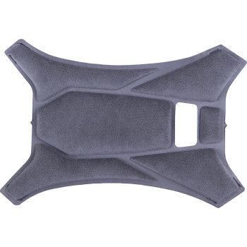 Alpinestars Supertech R10 motorcycle top pad in gray, designed for protective racing gear and visible in the image.