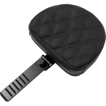 Saddlemens Roadsofa™ motorcycle seat with backrest, lattice stitch design, suitable for FXBR/S 2018-2020.
