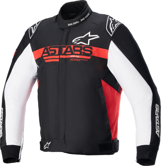 Alpinestars Monza Sport Jacket in black, red, and white, size XL, showcasing its stylish sporty design and fabric details.