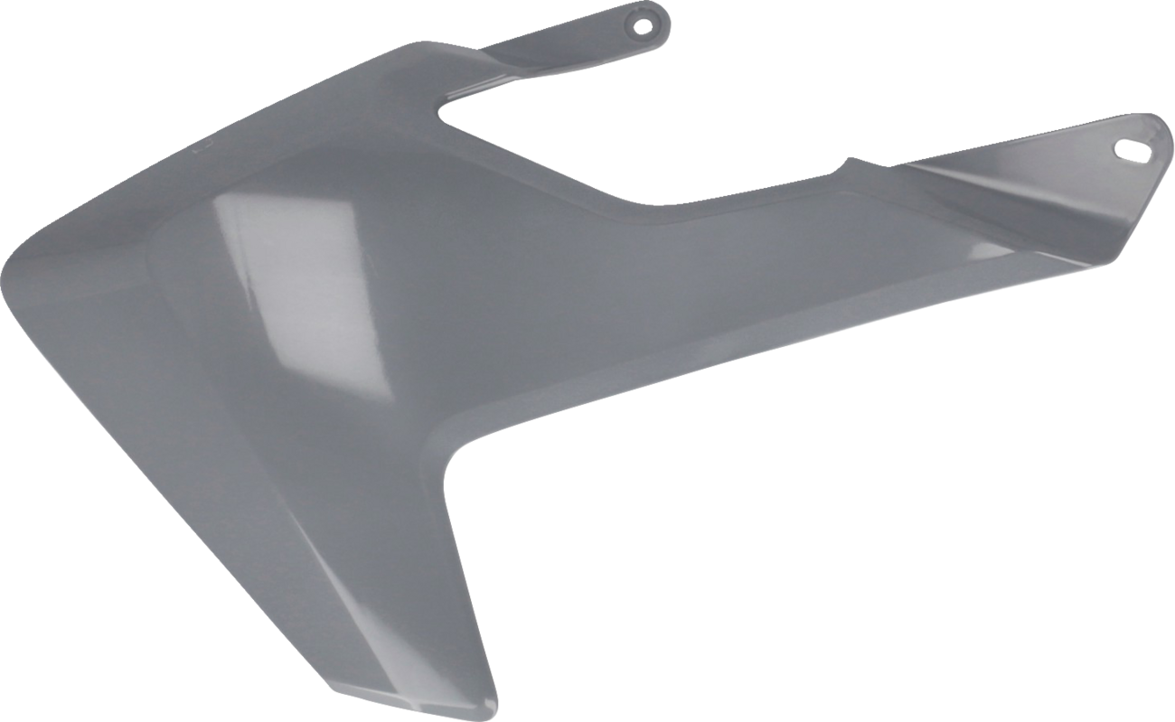 Gray ACERBIS radiator shrouds for Husqvarna TC 65 (2017-2023) motorcycle, body parts designed for protection and style.