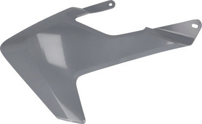 Gray ACERBIS radiator shrouds for Husqvarna TC 65 (2017-2023) motorcycle, body parts designed for protection and style.