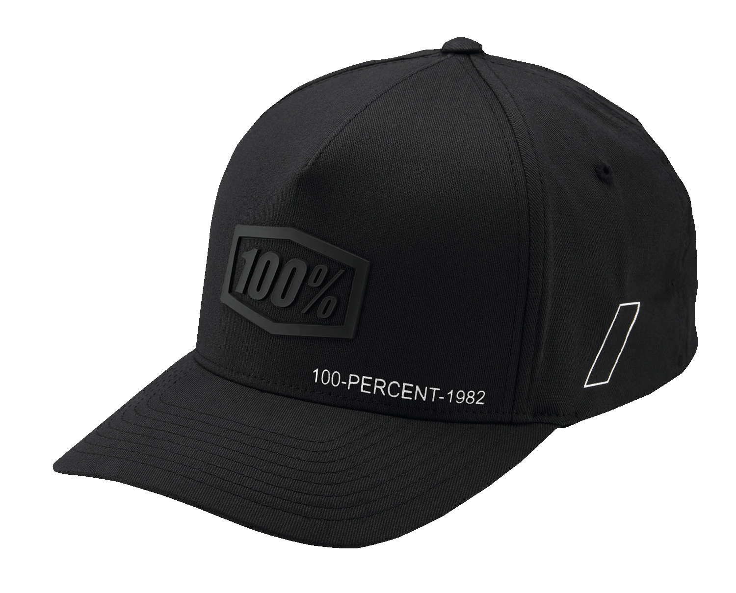 100% Shadow Flexfit® Hat - Black - Large/XL 20043-00009 - Howling Moto