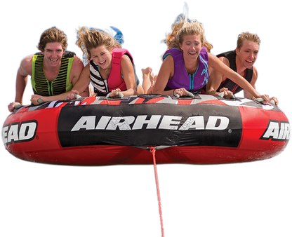 Water towable tube from Airhead Mega Slice series, designed for water sports and fun on the water.