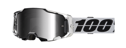 100% Armega Goggles - Atac - Silver Mirror 50005-00016 - Howling Moto