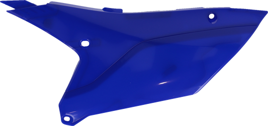 Blue Acerbis side panels for Yamaha YZ450F 2023 motorcycle, featuring durable body design and brand-specific fit.