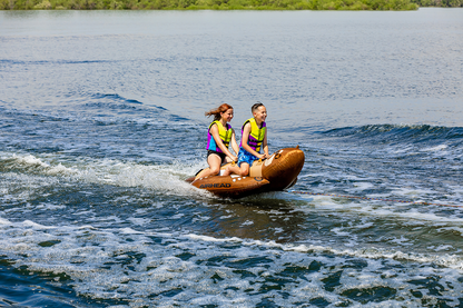 Bill's Exhausts Otter Riding Tube water toy from AIRHEAD SPORTS GROUP, featuring colorful inflatable design for tubing fun.