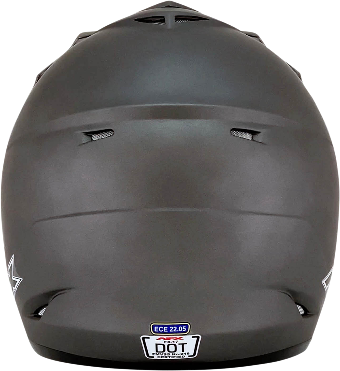 Bill's Exhausts AFX FX-17 helmet in Frost Gray, large size, showing the sleek aerodynamic design and matte finish.