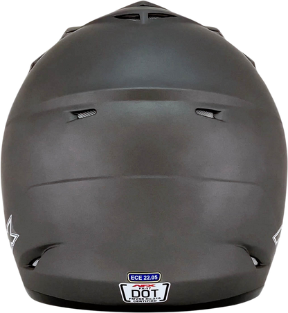 Bill's Exhausts AFX FX-17 helmet in Frost Gray, large size, showing the sleek aerodynamic design and matte finish.