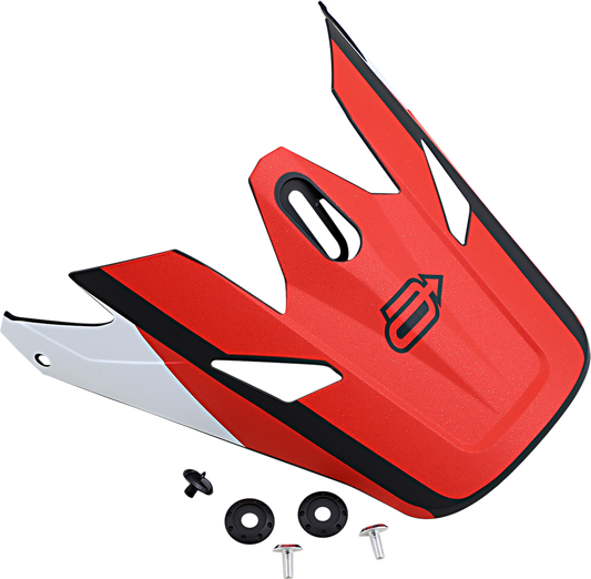 Black and red ARCTIVA Rise Visor Kit for Cambio by Bill's Exhausts, featuring sleek design and high-quality materials.