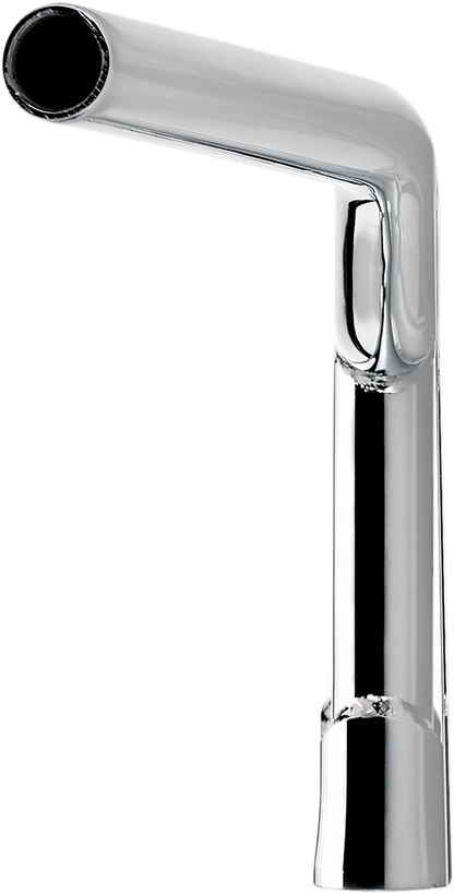 Chrome BILTWELL Tyson 8-inch handlebar with curved design, featuring the brand's signature style for motorcycle handlebars.