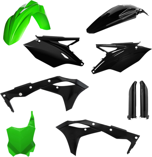 ACERBIS Full Replacement Body Kit - Green/Black 2685821089 - Howling Moto