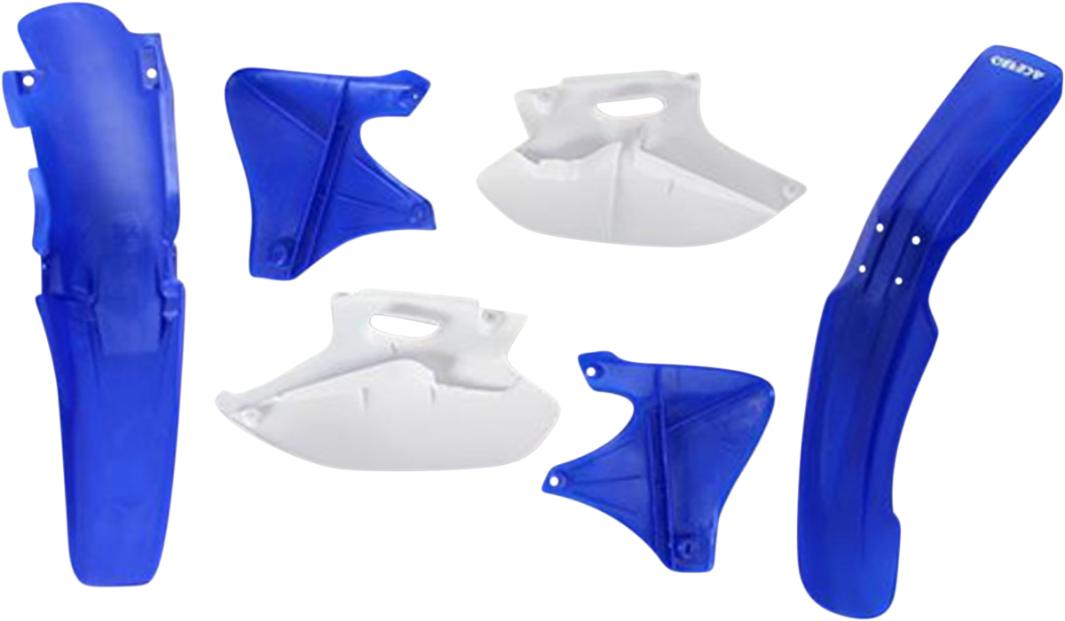 Acerbis OEM YZ 250F 2001-2002 standard replacement body kit for motocross bikes, showing the assembled plastic body panels.