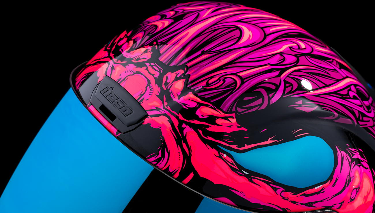 Pink ICON Airform™ helmet with MIPS® technology in XS size, featuring a sleek design and adjustable straps.