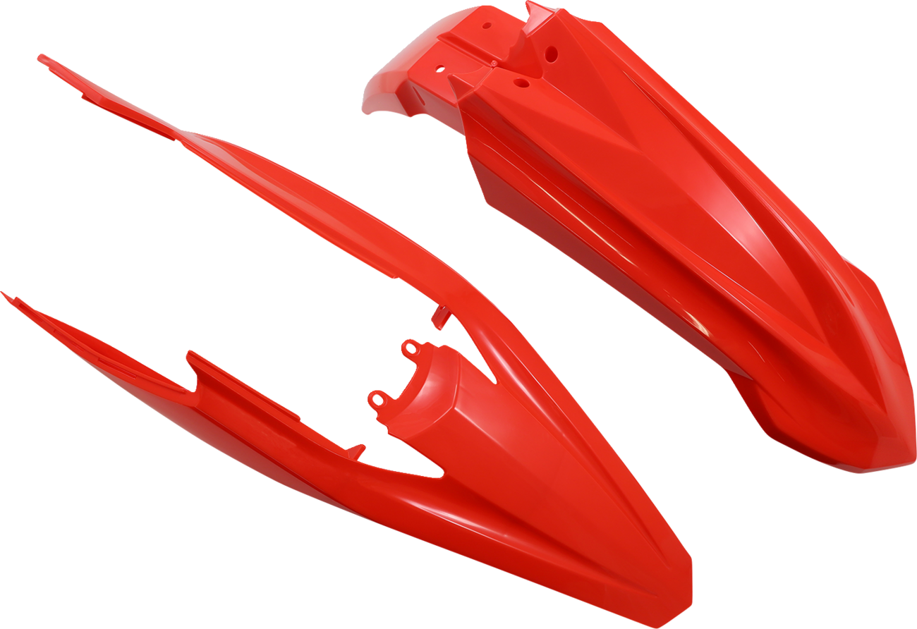 ACERBIS OEM Red standard replacement body kit for motorcycles, featuring durable body panels and sleek design.